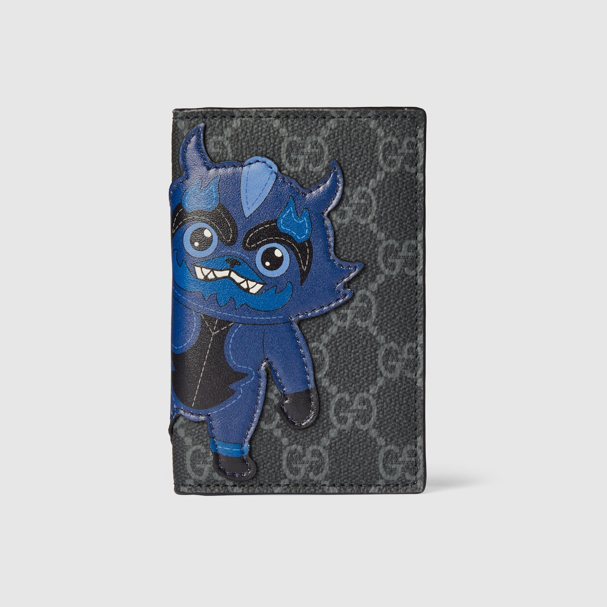 Gucci Besties〕ロング カードケース ・ブラック＆グレー GG