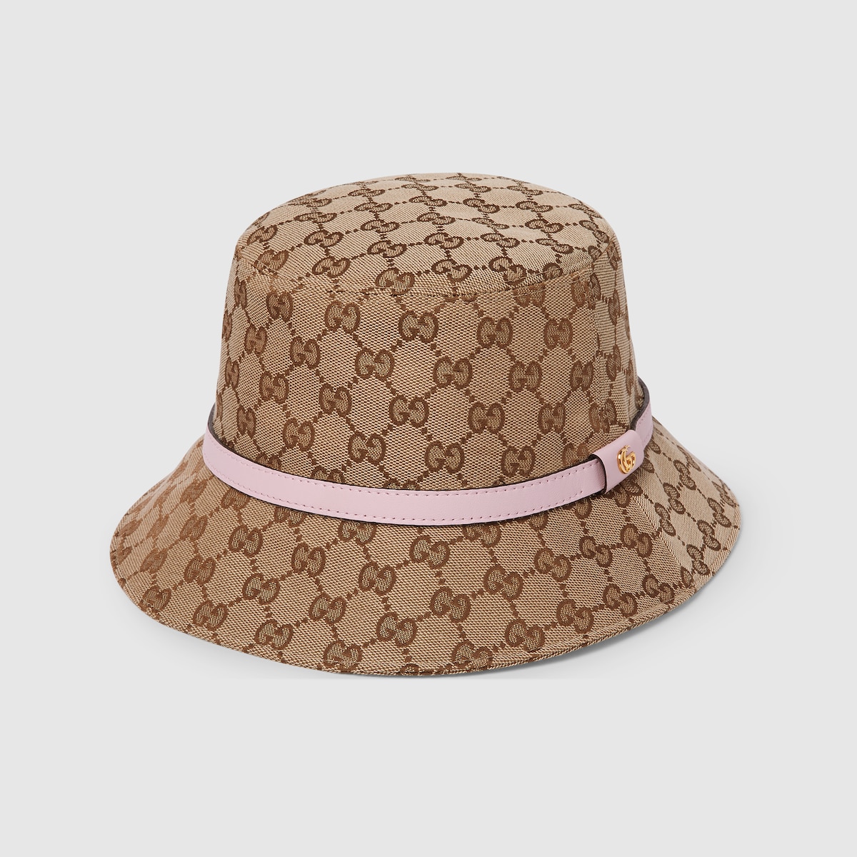 【極美品】グッチ GUCCI ロゴハットコットン 100周年記念 ブラウン 847739_3HBFY_9772_001_100_0000