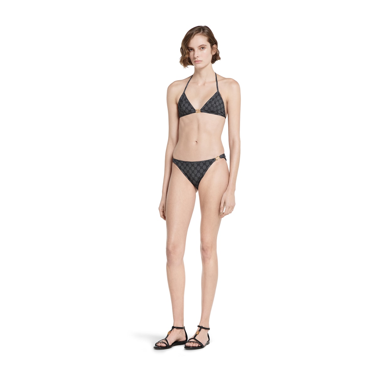 GUCCI黒ビキニ 注目の新作♪【GUCCI】スパークリング ジャージー ビキニ (GUCCI