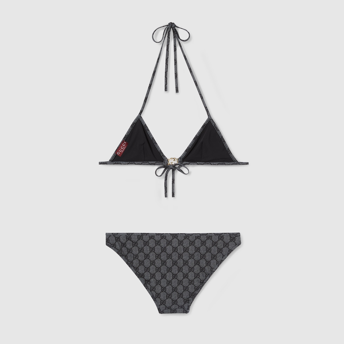 GUCCI 水着 関税送料込】GUCCI Sparkling Fake Logo Swimsuit 水着 (GUCCI