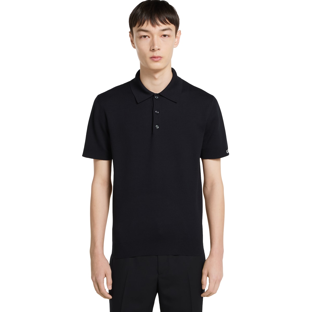 GMDNS105 ○ SILIK / シリック lo stile di cla Silk cotton knit polo