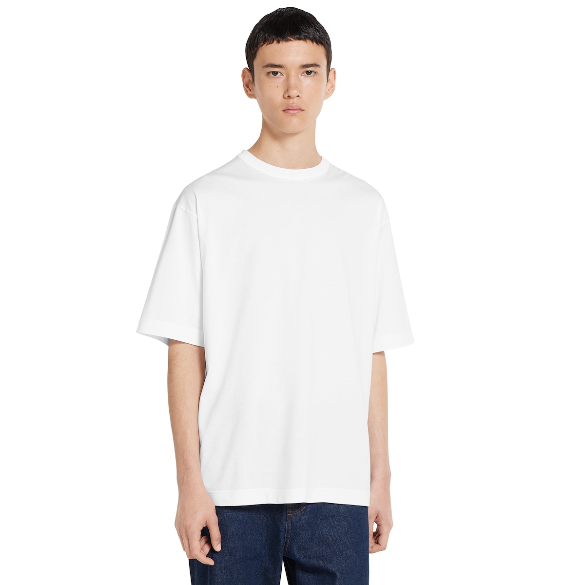 Light cotton jersey T-shirt in white | GUCCI® US
