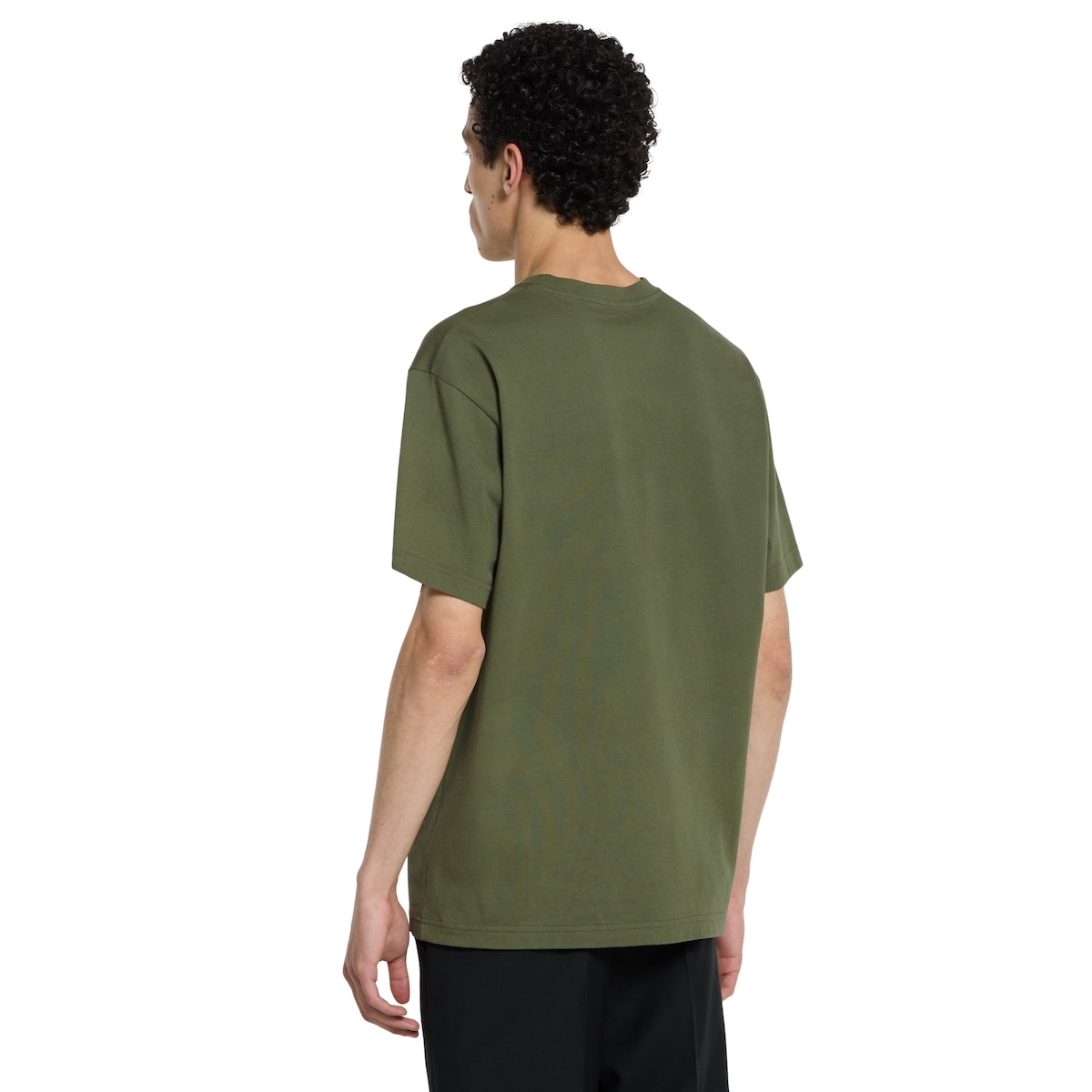 Printed cotton jersey T-shirt in forest green | GUCCI® US