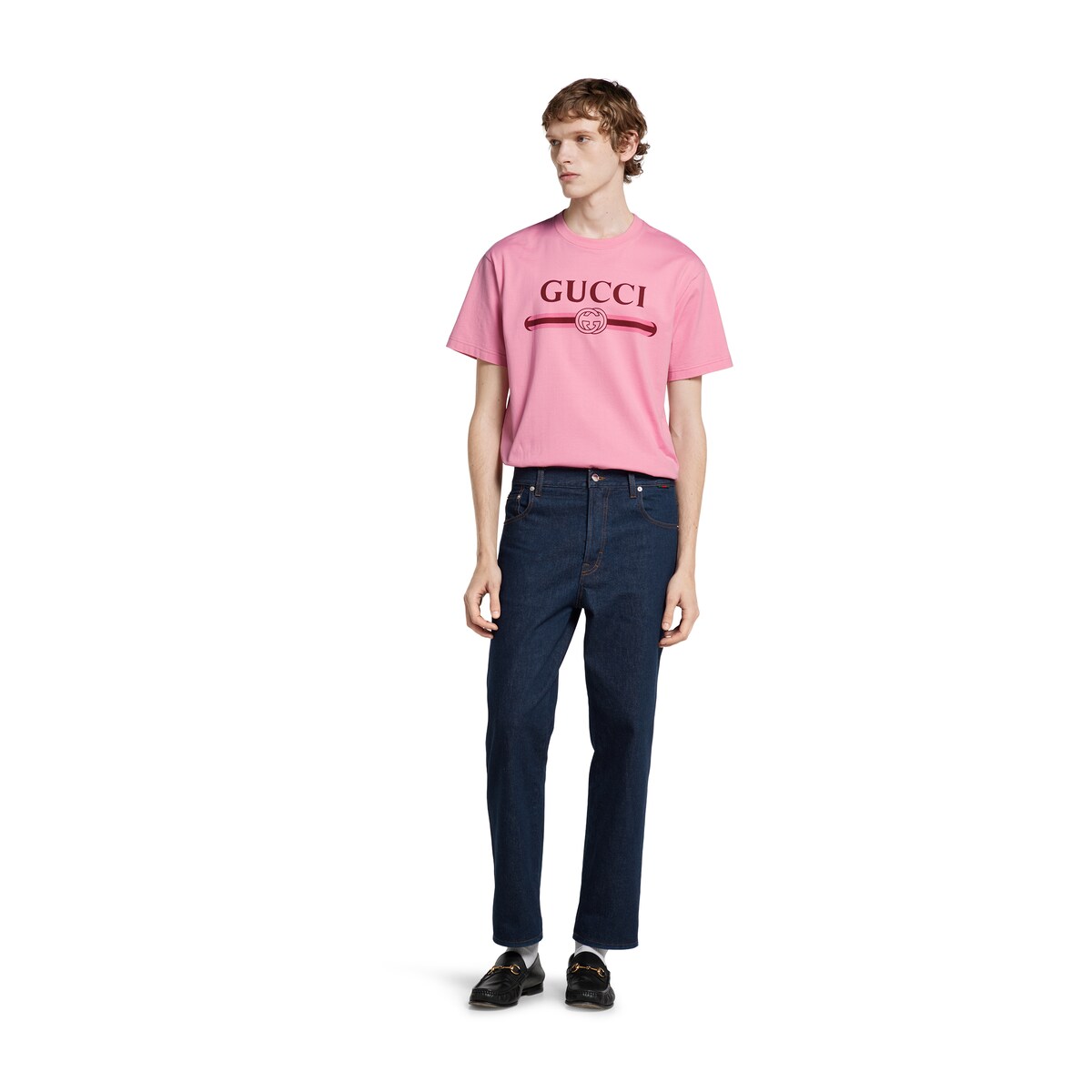 GUCCI ピンク Tシャツ ロゴプリント10歳新品 GUCCI：Tシャツ ボーイ - ピンク | GIGLIO.COMオンラインのGucci
