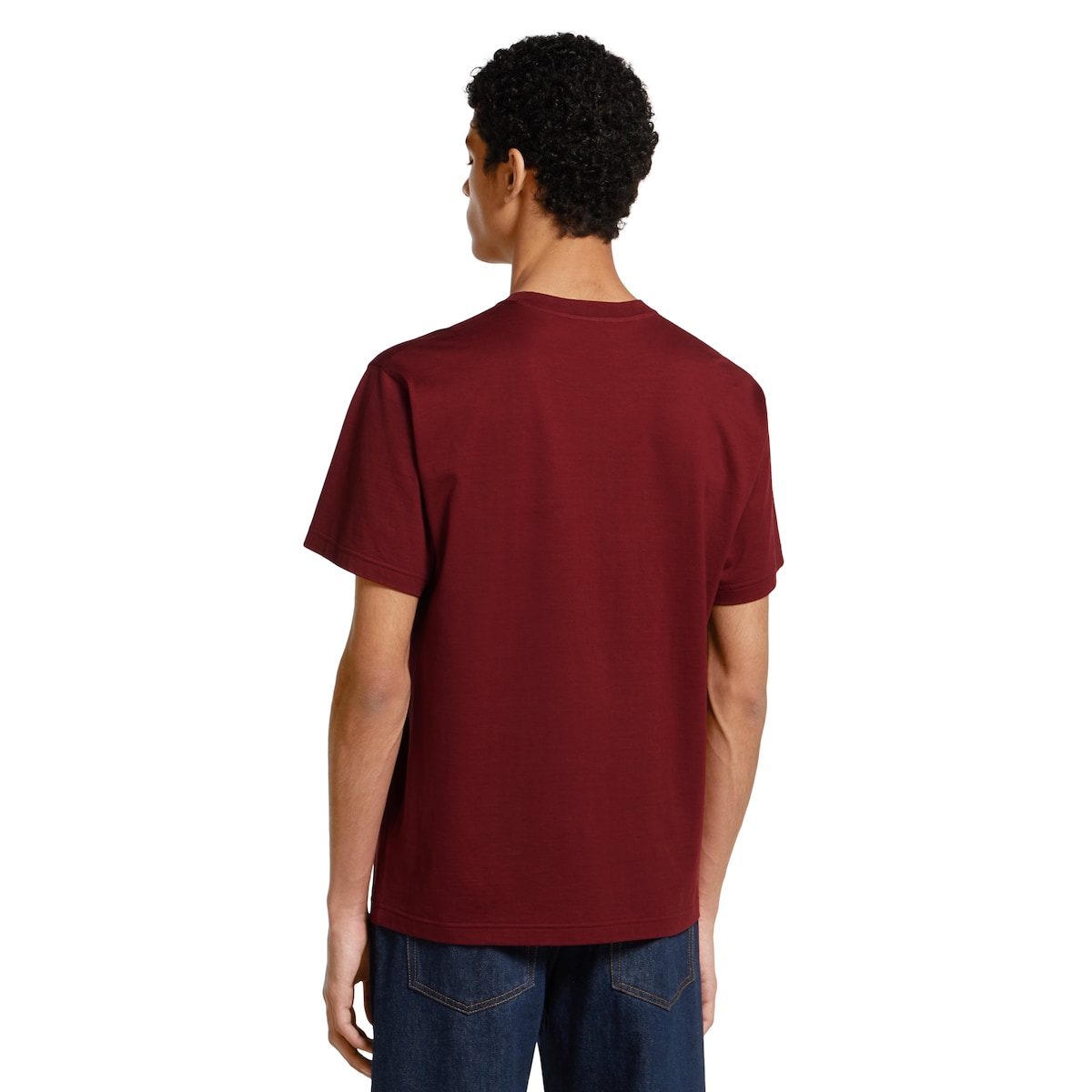 Cotton jersey T-shirt with print in Gucci Rosso Ancora red