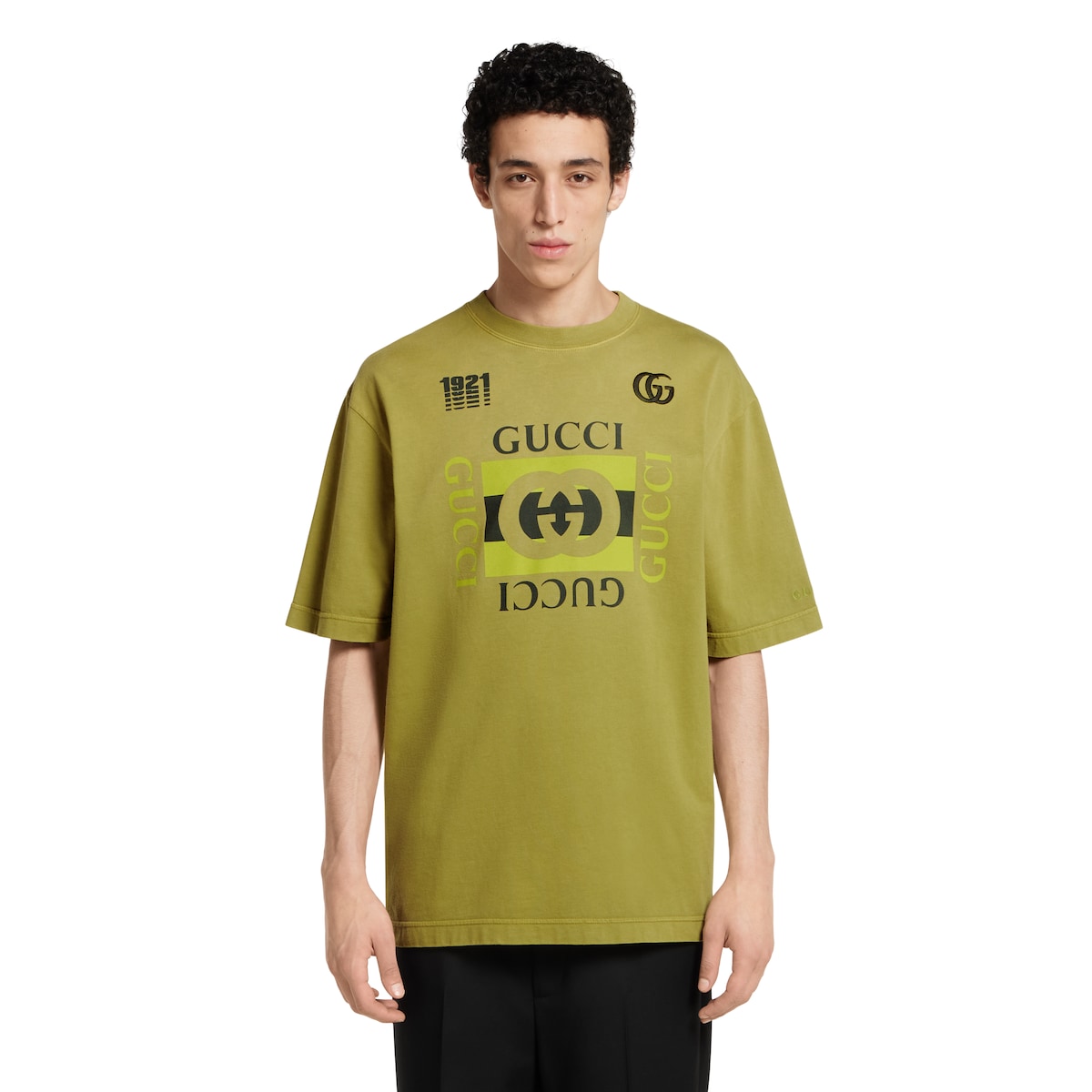 GUCCI グリーン Tシャツ #1921 GUCCI グリーン Tシャツ #1921 M