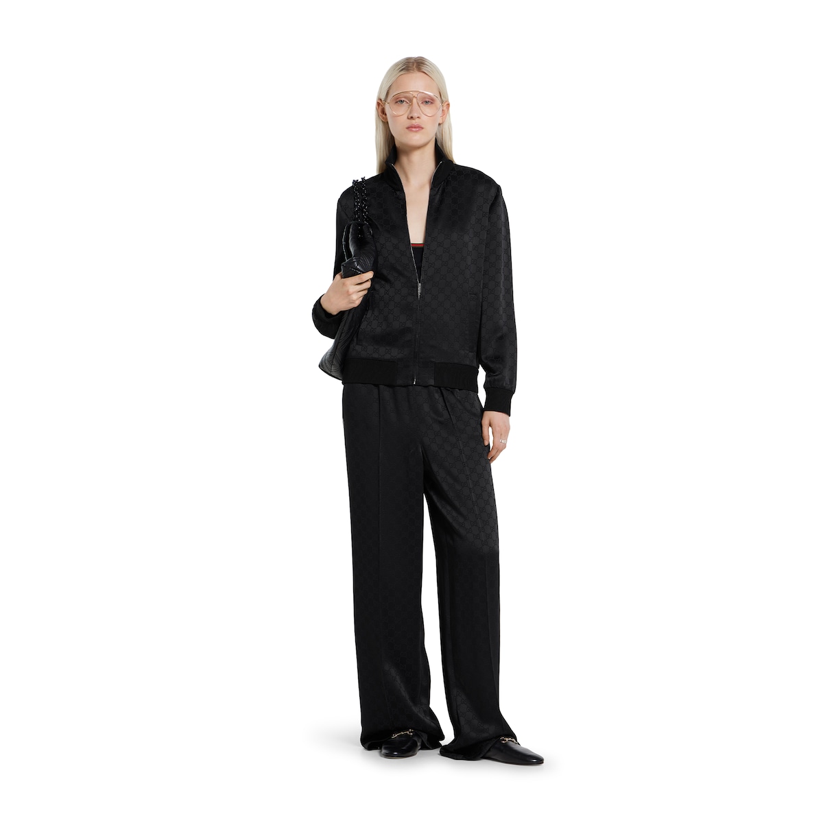 GG jacquard pant in black - thumbnail 6
