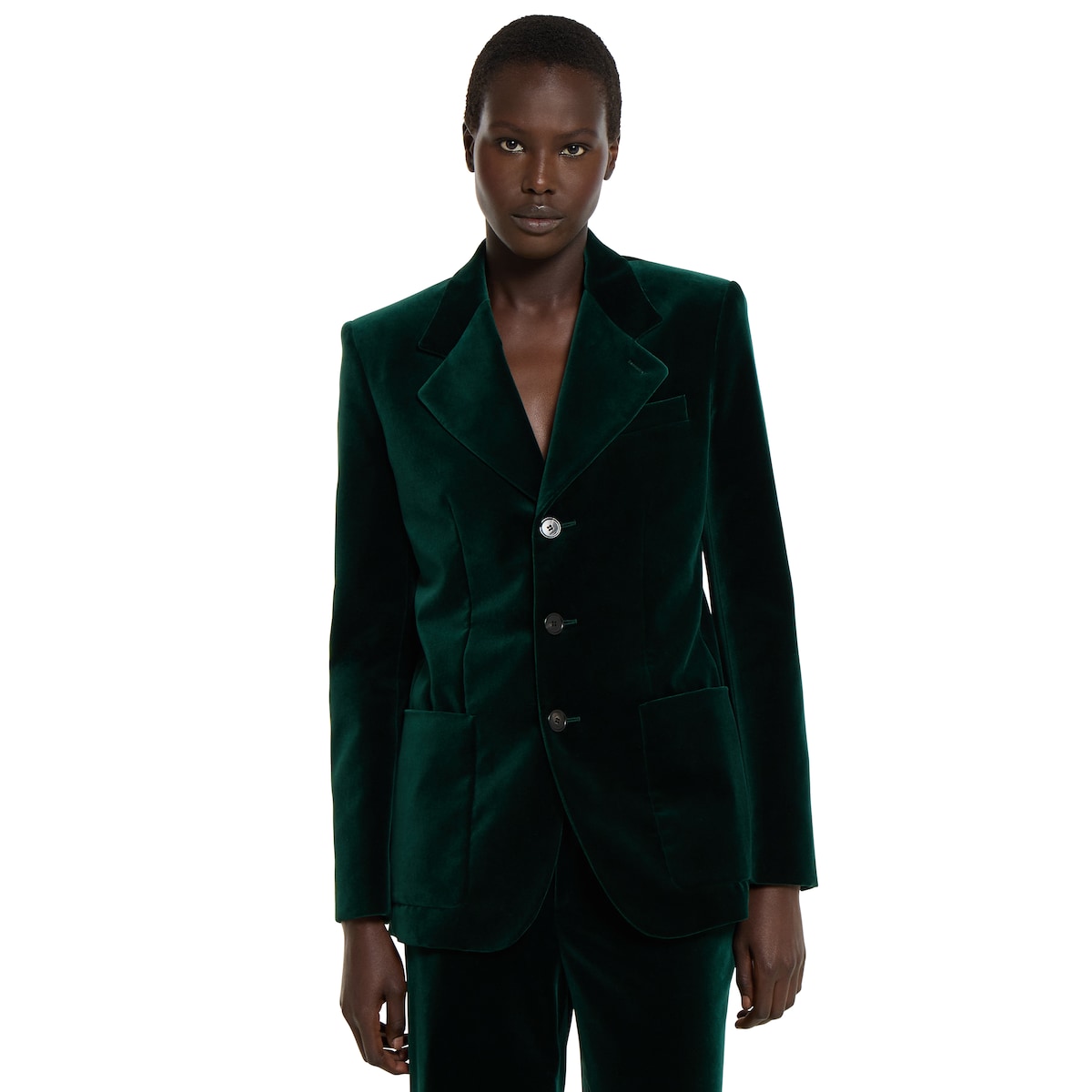 Gucci  Blue Cotton Sleveless Jacket main image 1