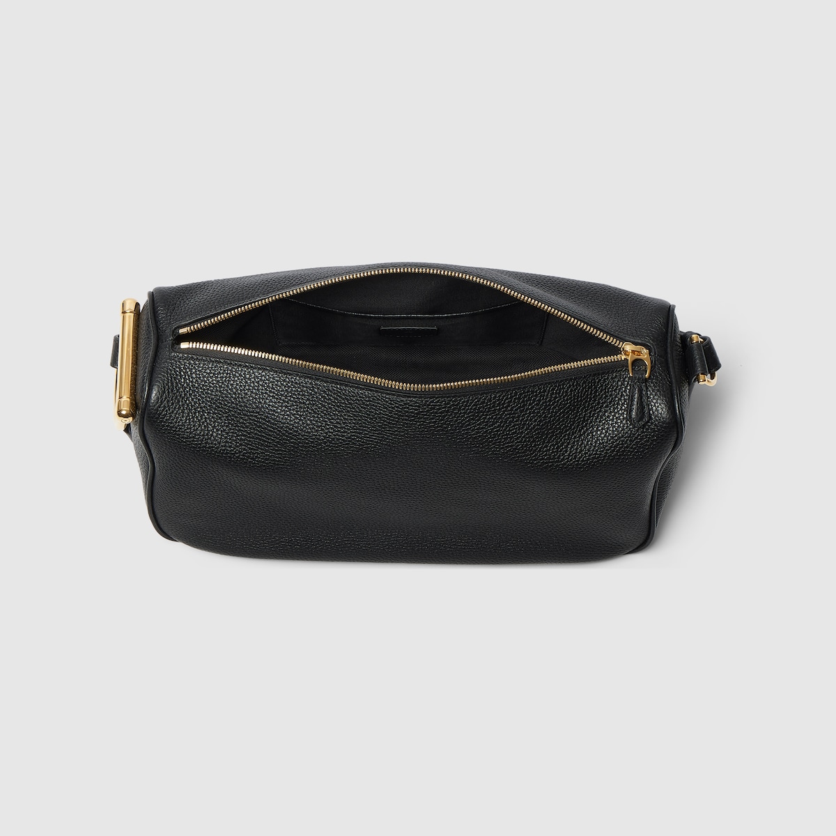 グッチ ハーフ ホースビット〕ミディアム ショルダーバッグ ・ブラック