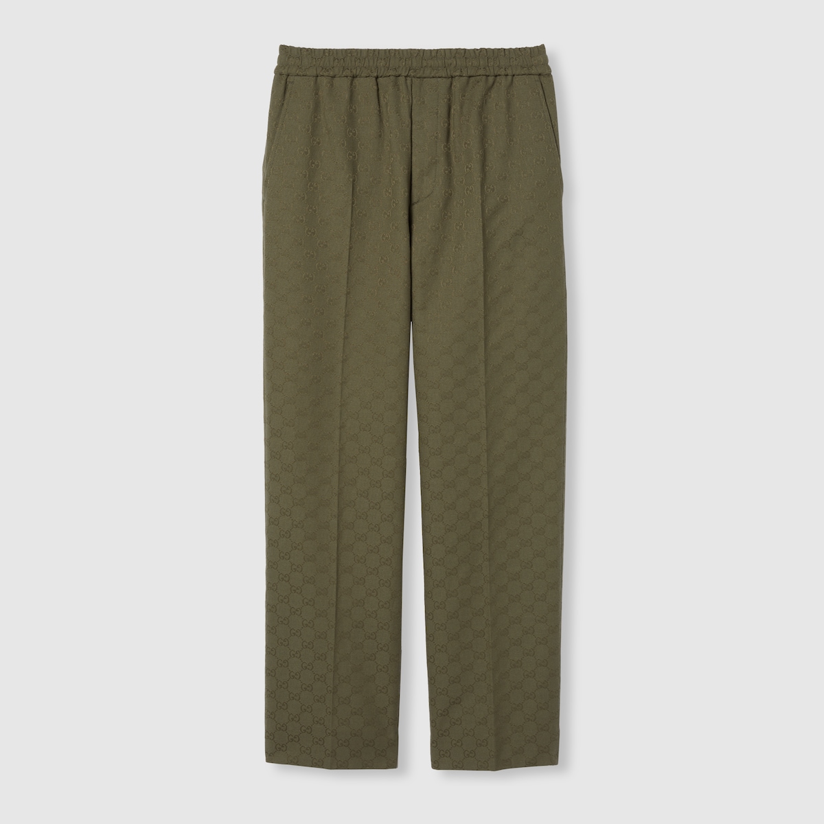 GG canvas pant in forest green | GUCCI® US