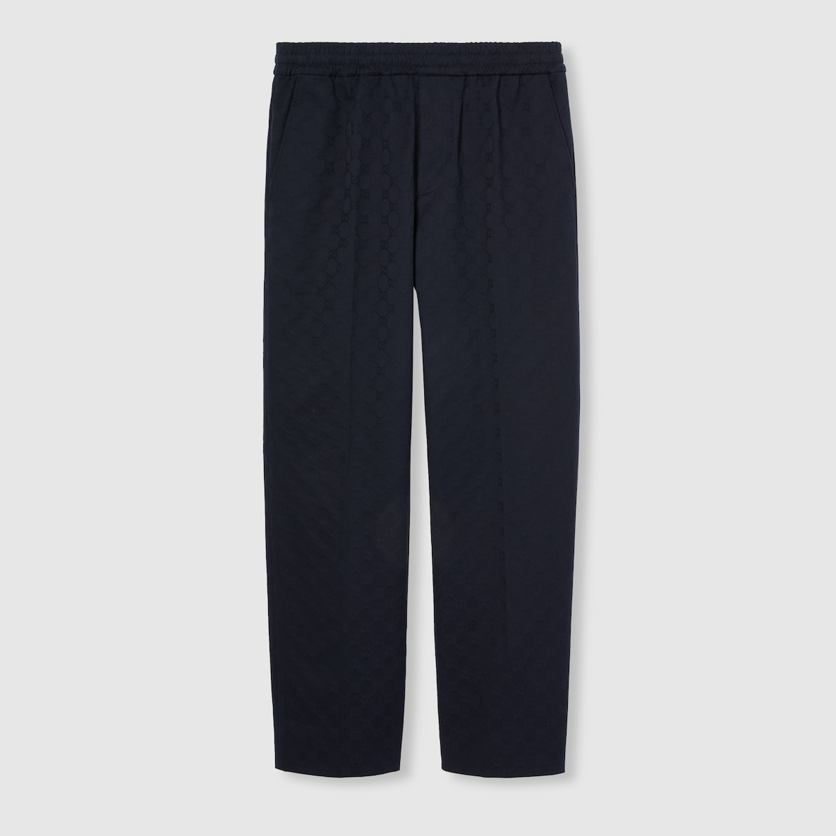 GG cottton gabardine pant in dark blue | GUCCI® US 