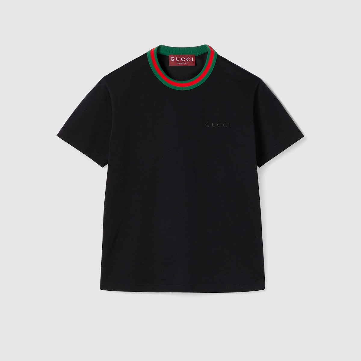 Cotton jersey T-shirt in black | GUCCI® US