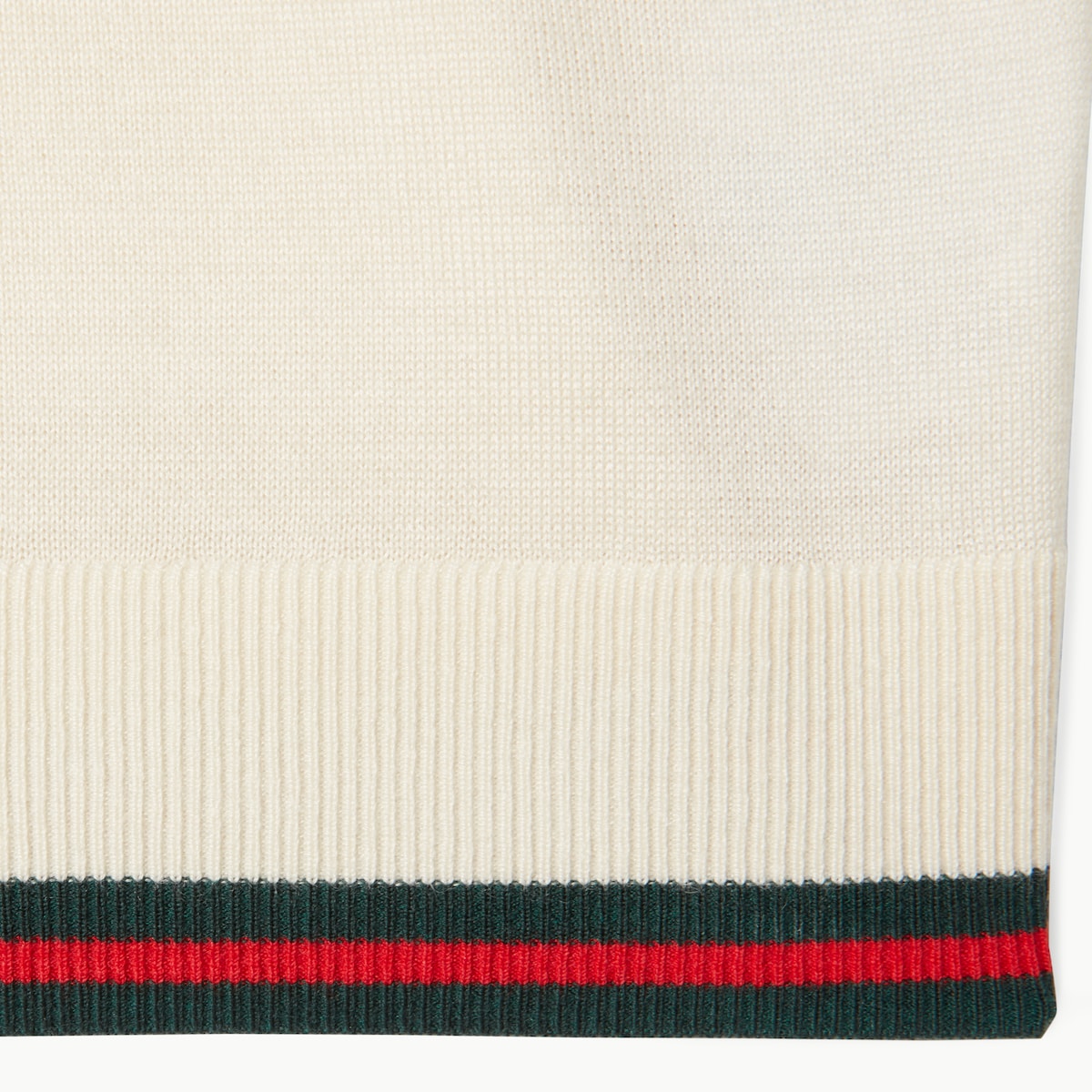 Extra fine cashmere silk top in white | GUCCI® US