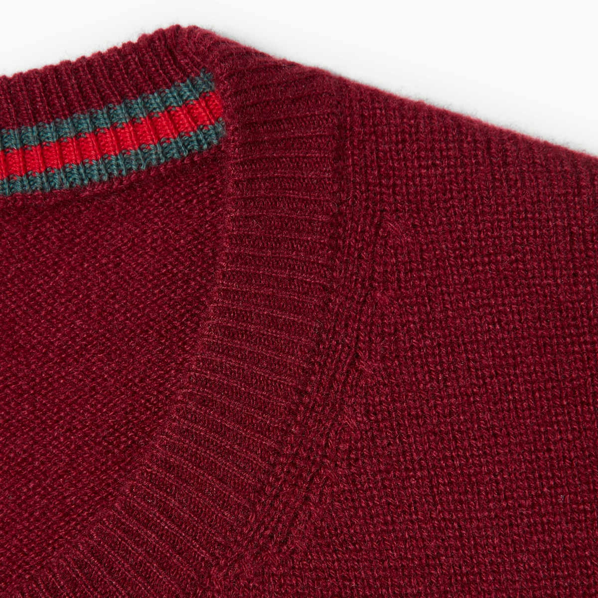Fine cashmere sweater in Gucci Rosso Ancora | GUCCI® US