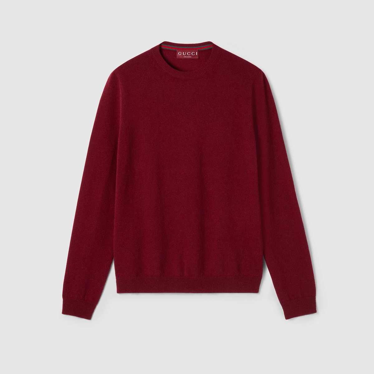 Fine cashmere sweater in Gucci Rosso Ancora | GUCCI® US