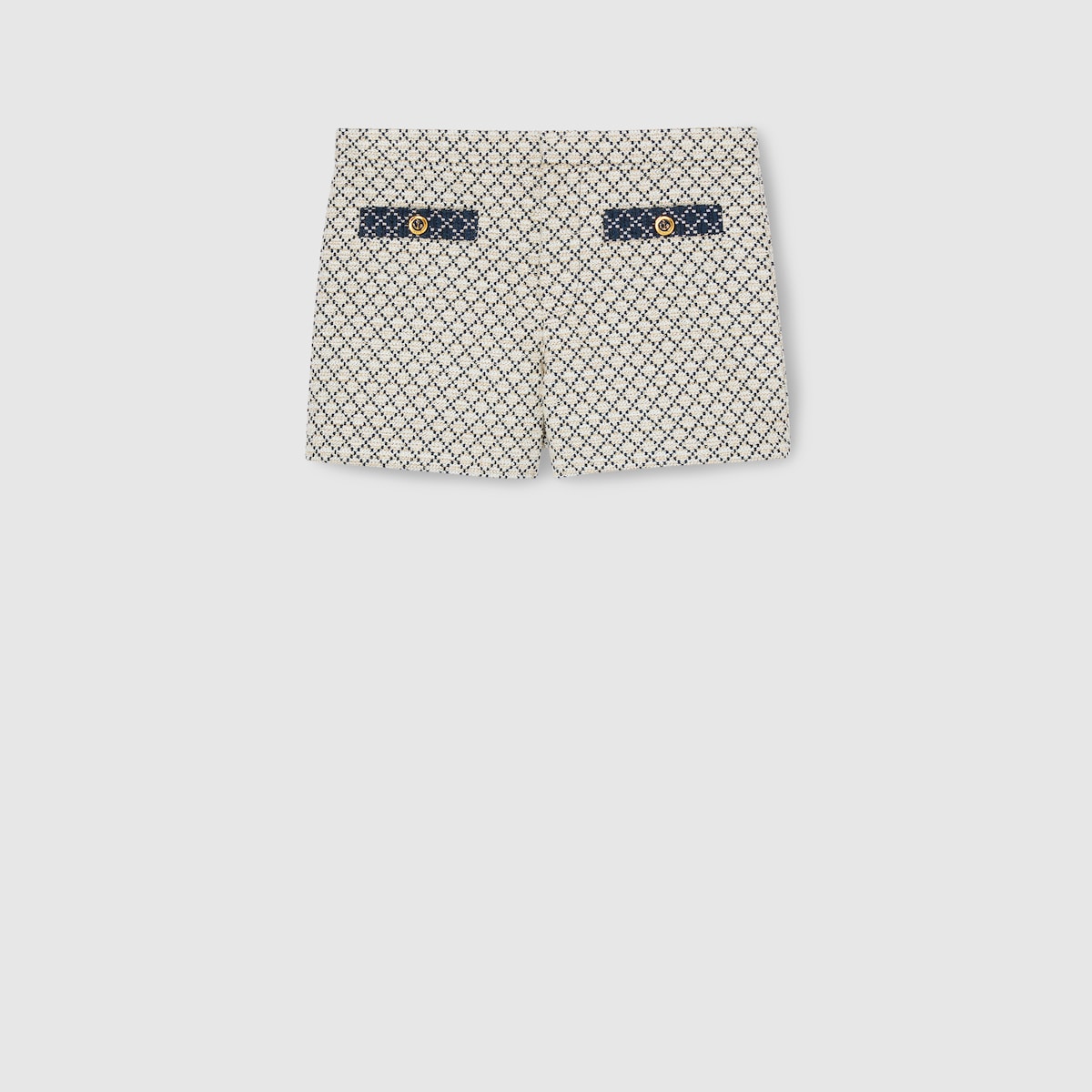 新作【GUCCI】ダイヤモンド コットン ブークレ ショートパンツ ダイヤモンド コットン ブークレ ショートパンツ ・アイボリー