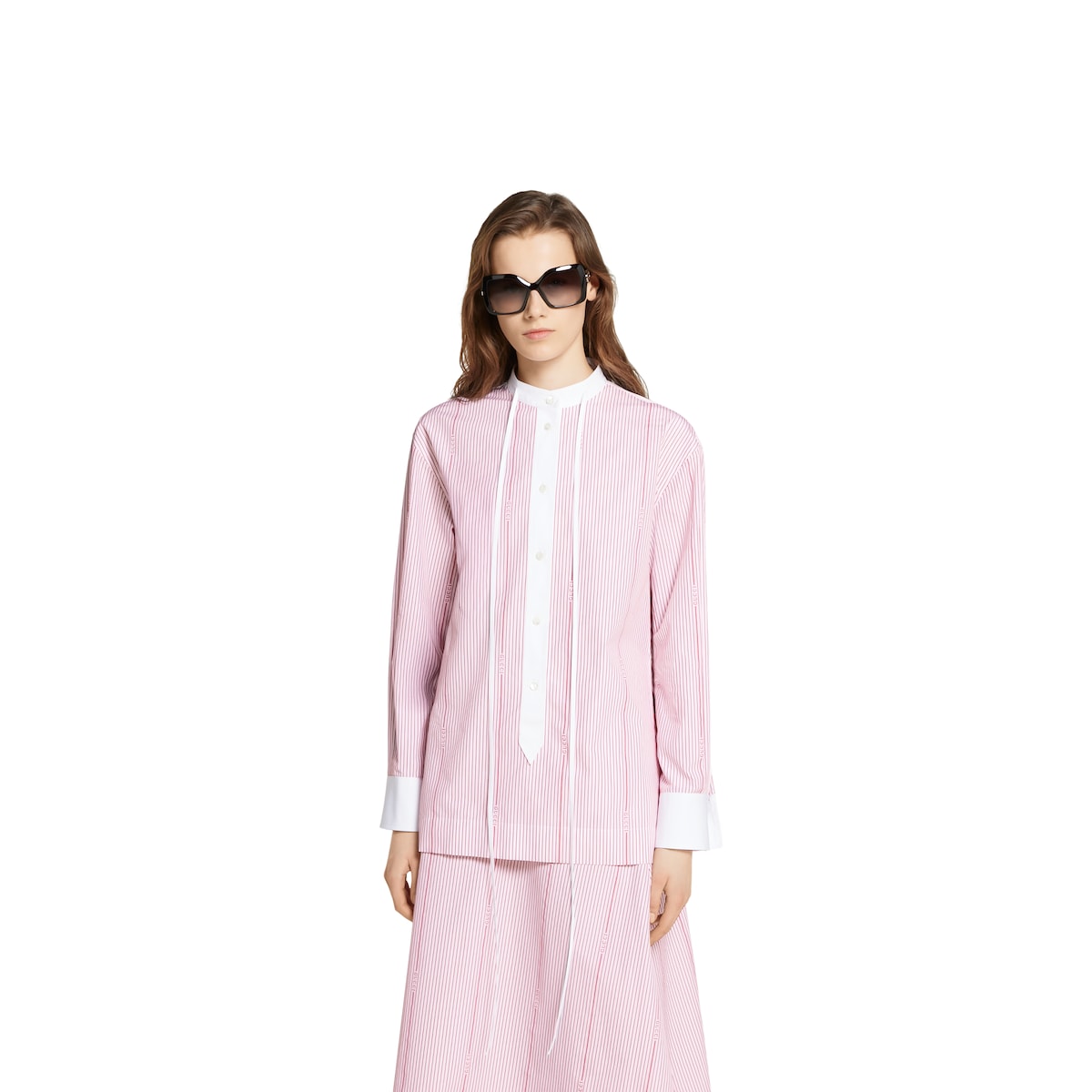 トップス M Gucci cotton fil coupé shirt in white and red | GUCCI® CA