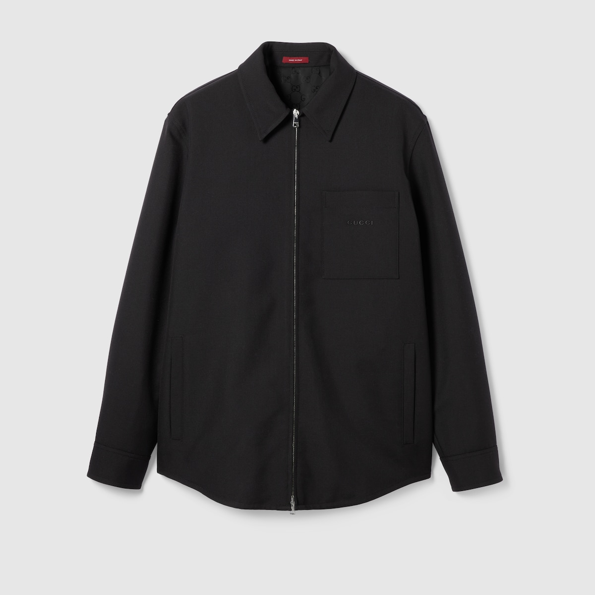GUCCI グッチ ウール ジャケット ブラック シングル size40 GUCCI - グッチ ジャケット 20AW テーラード ウール モヘア