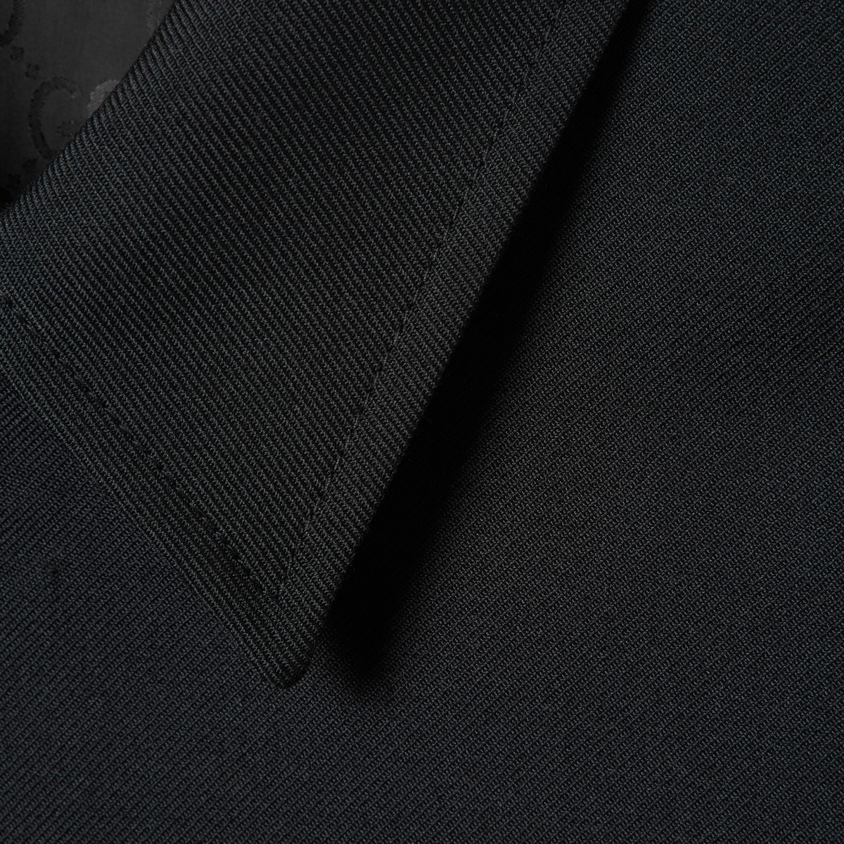 ウールツイル ジップオーバーシャツ ・ブラック | GUCCI公式