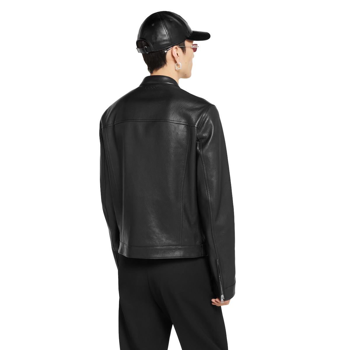 Theory SOFT LEATHER ZIP UP JKT ブラック　P 828895_XNA7G_1000_004_100_0000