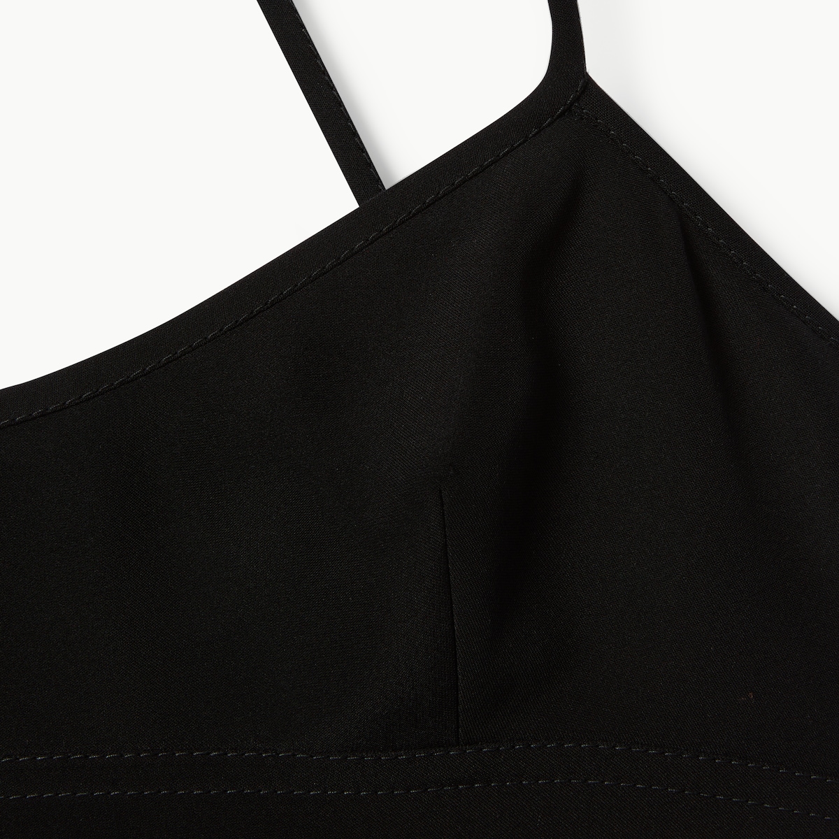 Silk dress with crystal Horsebit in black