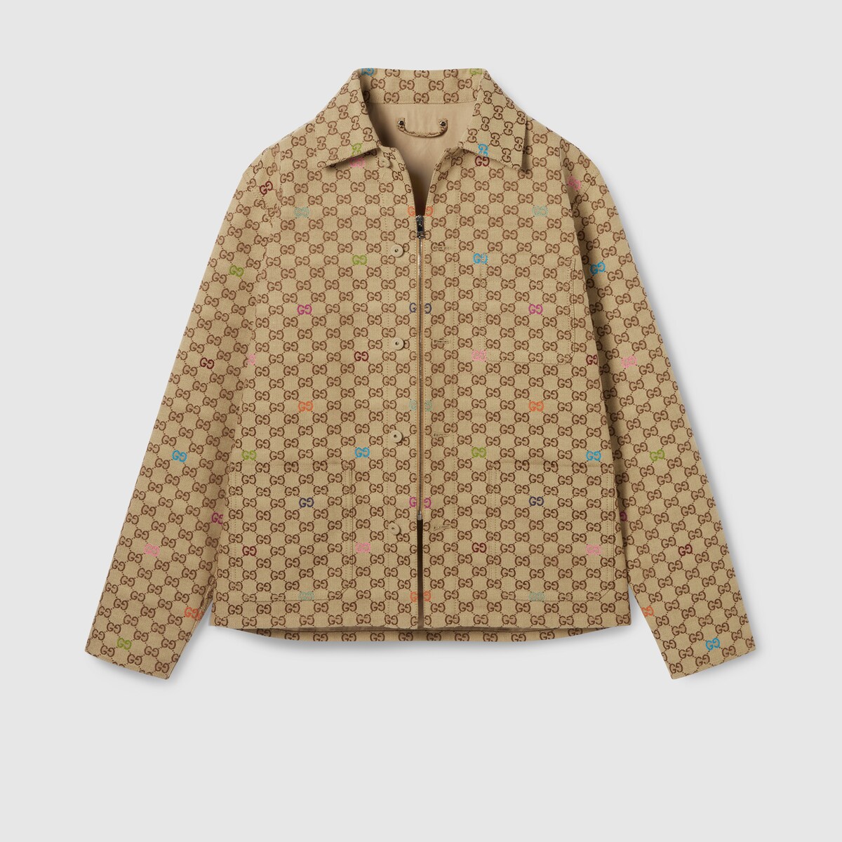 GGキャンバス ジャケット ・キャメル＆ダークブラウン | GUCCI公式