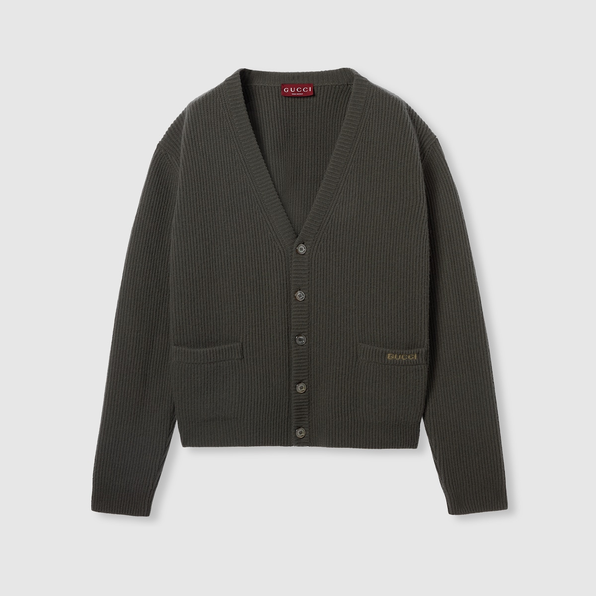 GUCCI SHORT-SLEEVE KNIT CARDIGAN 273214