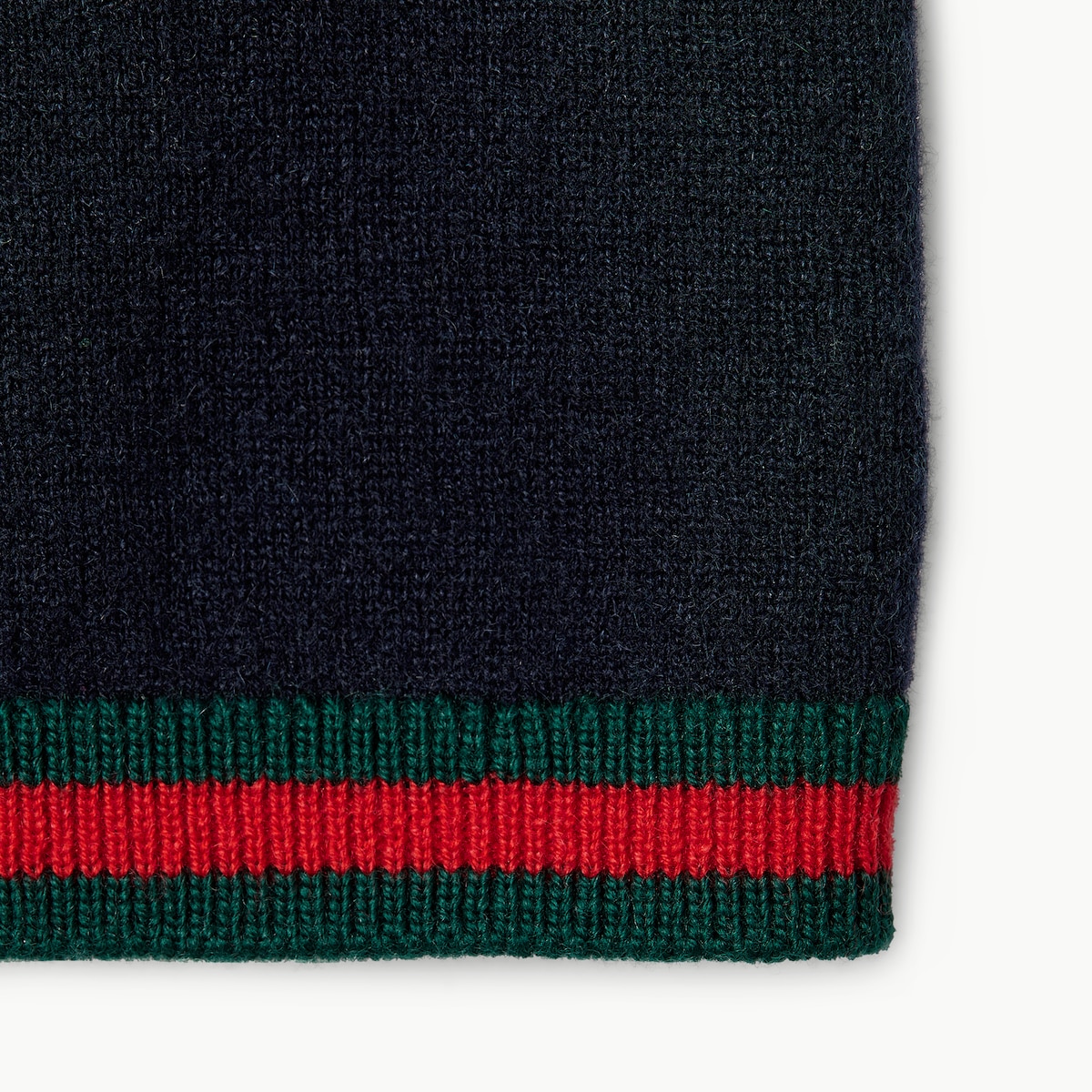 Fine soft cashmere turtleneck in dark blue | GUCCI® US