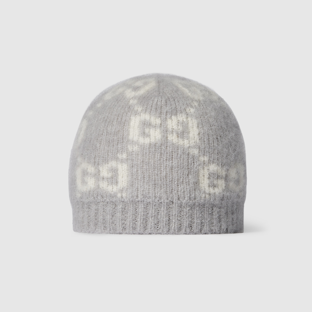 【極美品】GUCCI グッチ アルパカ ビーニー GG alpaca blend hat in light grey and white | GUCCI® US
