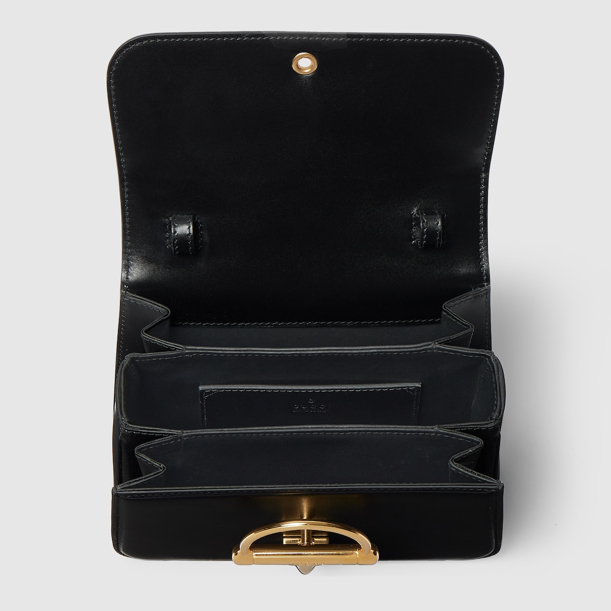 GUCCI 〔グッチ シエナ〕スモール トップハンドルバッグ, ブラック, レザー