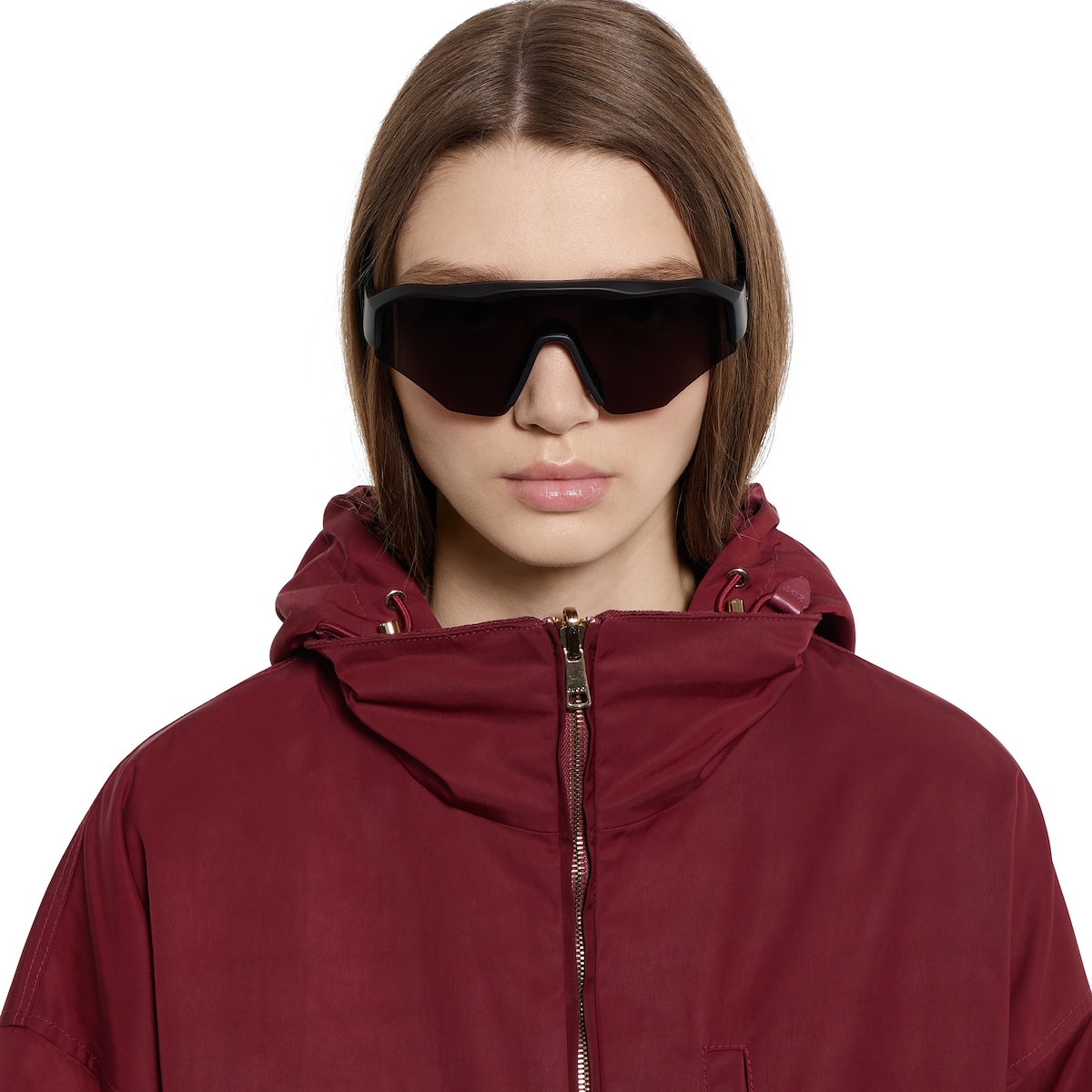 Mask-shaped sunglasses in black | GUCCI® ES