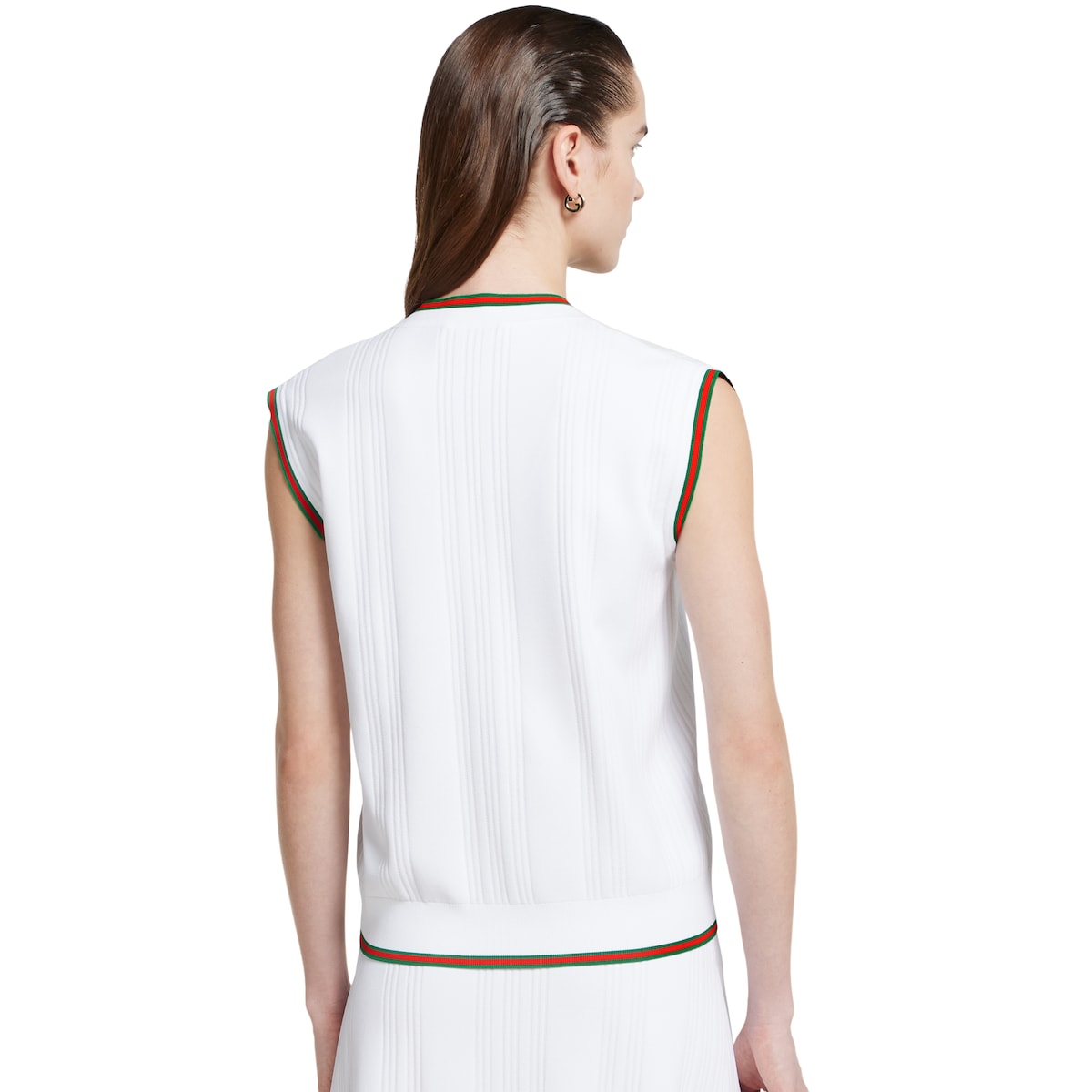 トップス TWINKLE CURVE VEST 8seconds Two Tones Textured Knit Vest Sky Blue | Vests for