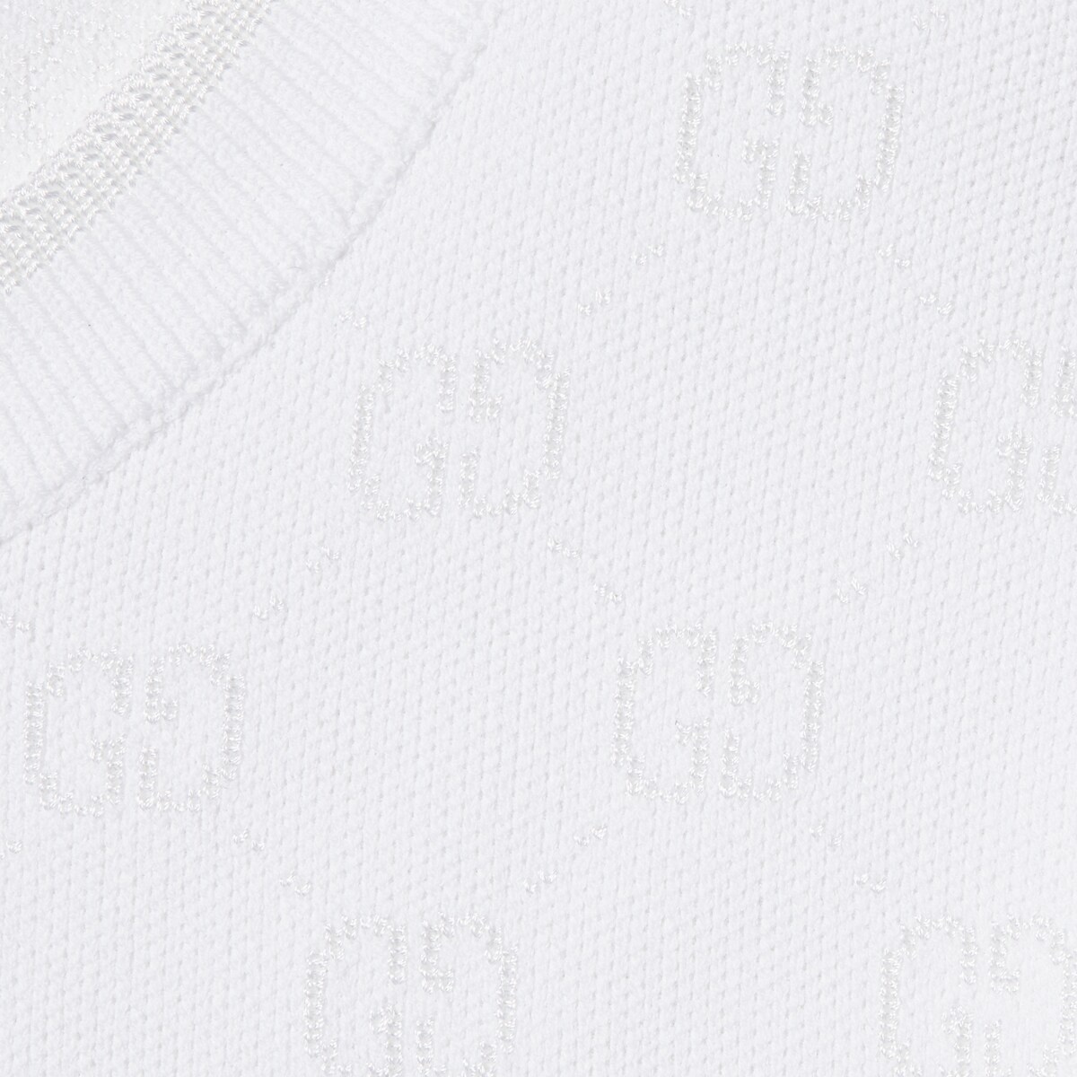 ストレッチ GGヴィスコースジャカード カーディガン ・ホワイト