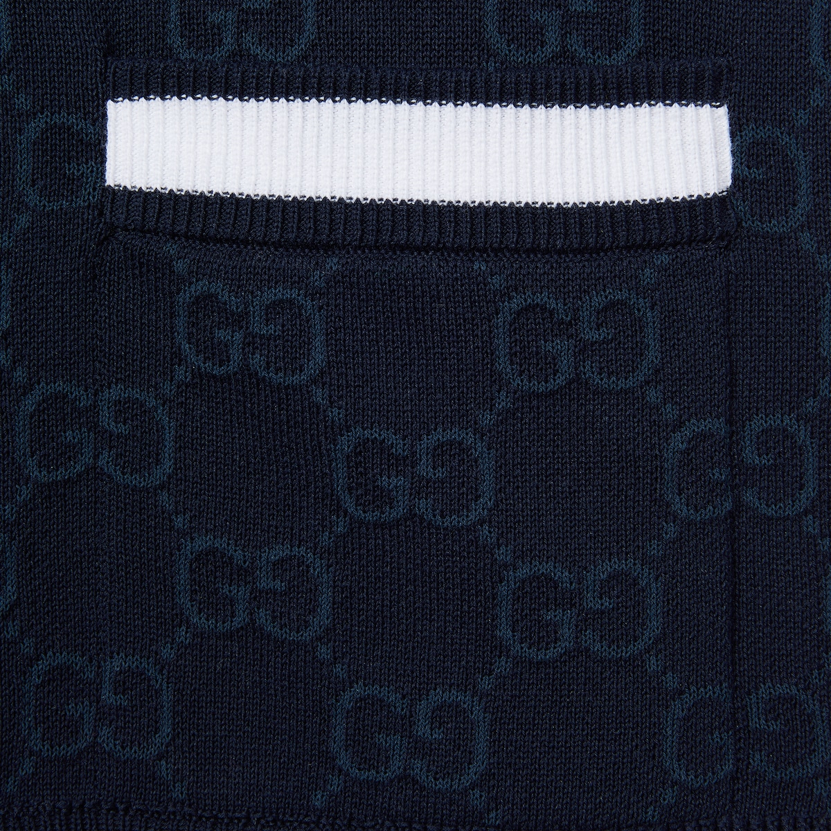 か*い様 GUCCI ネイビーオーバーサイズニット　ストライプ　ネイビー　グッチ GUCCI グッチ メンズ ニット・セーター サイズ：XL（ニット/セーター