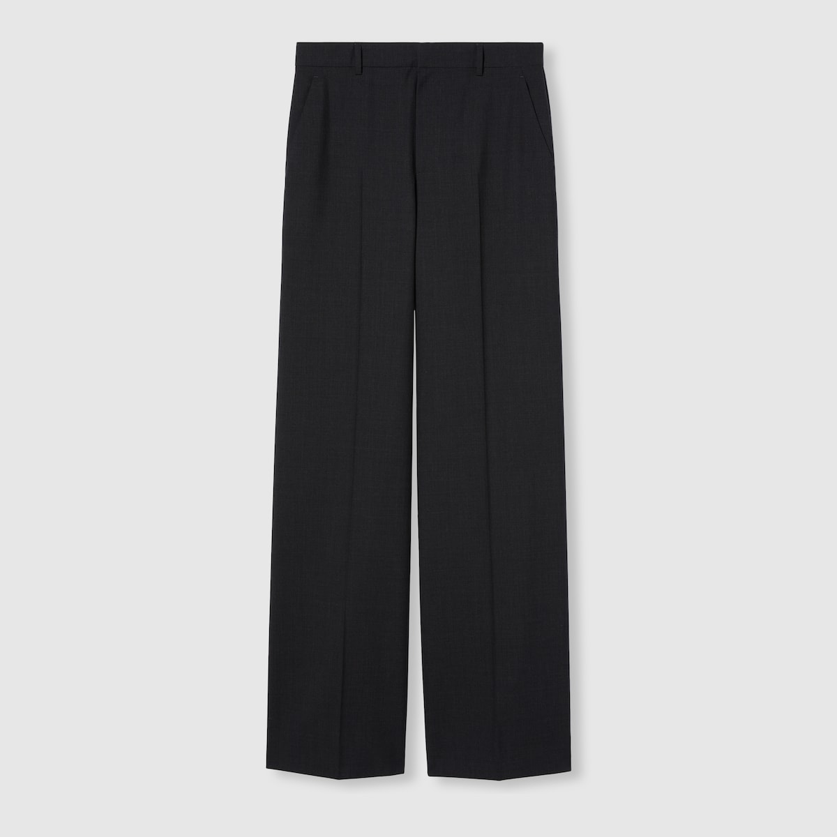 Wool pants with logo in dark grey - thumbnail 6