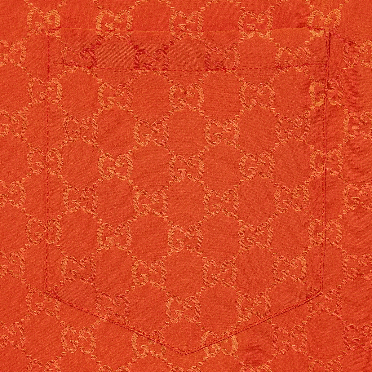 441★ GUCCI フリンジ付 シアー ブラウス シルク100% グッチ レディース ウェアスクエアG プリント シルク シャツ | GUCCI® JP