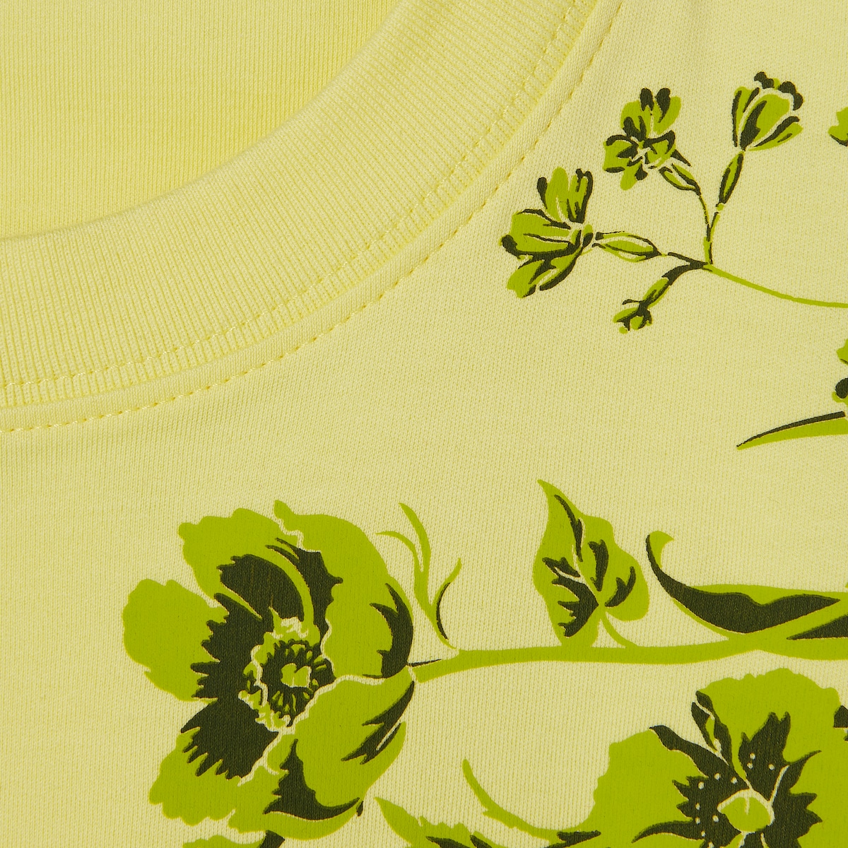 Soft cotton jersey T-shirt with print in lime green | GUCCI® US