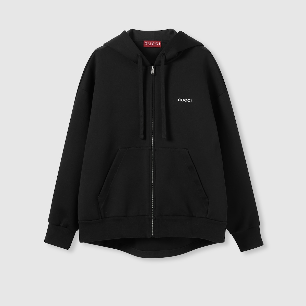 トップス GUCCI Wool-Cashmere Blend Hoodie S Gucci Logo-Jacquard Wool And Cashmere-Blend Zip-Up Hoodie - Blue