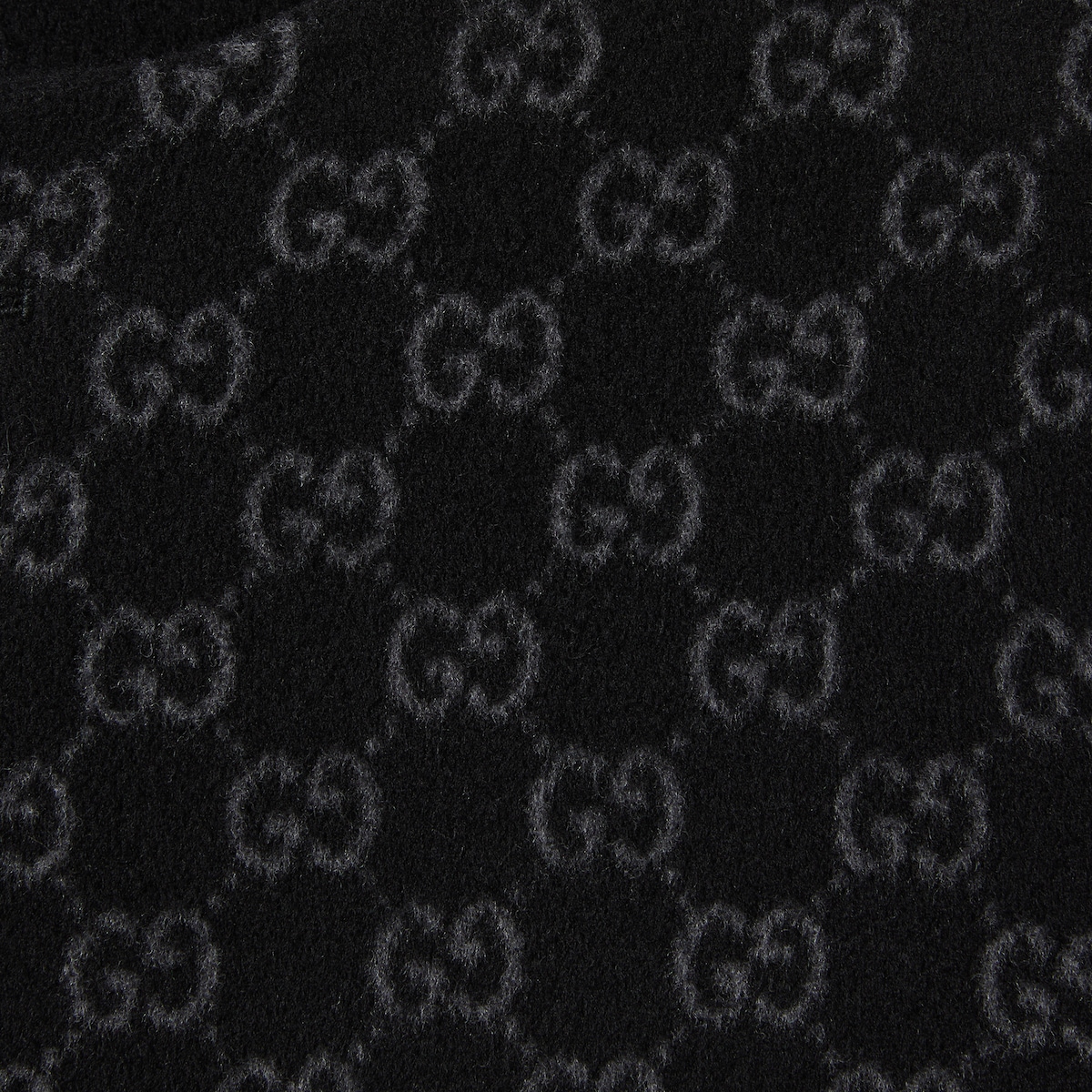 Reversible wool silk jacket in black and grey - thumbnail 2