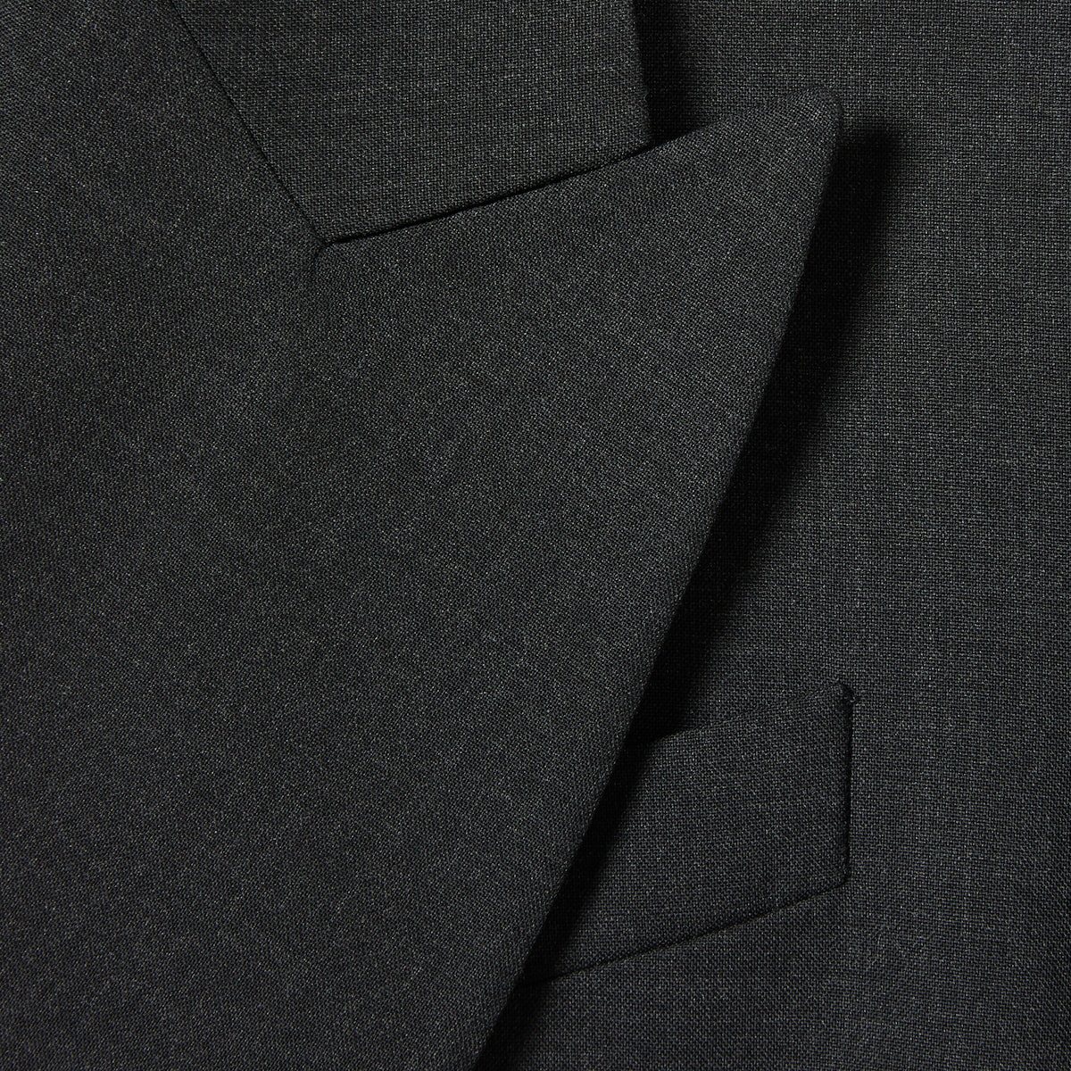 Double-breasted wool jacket in dark grey
