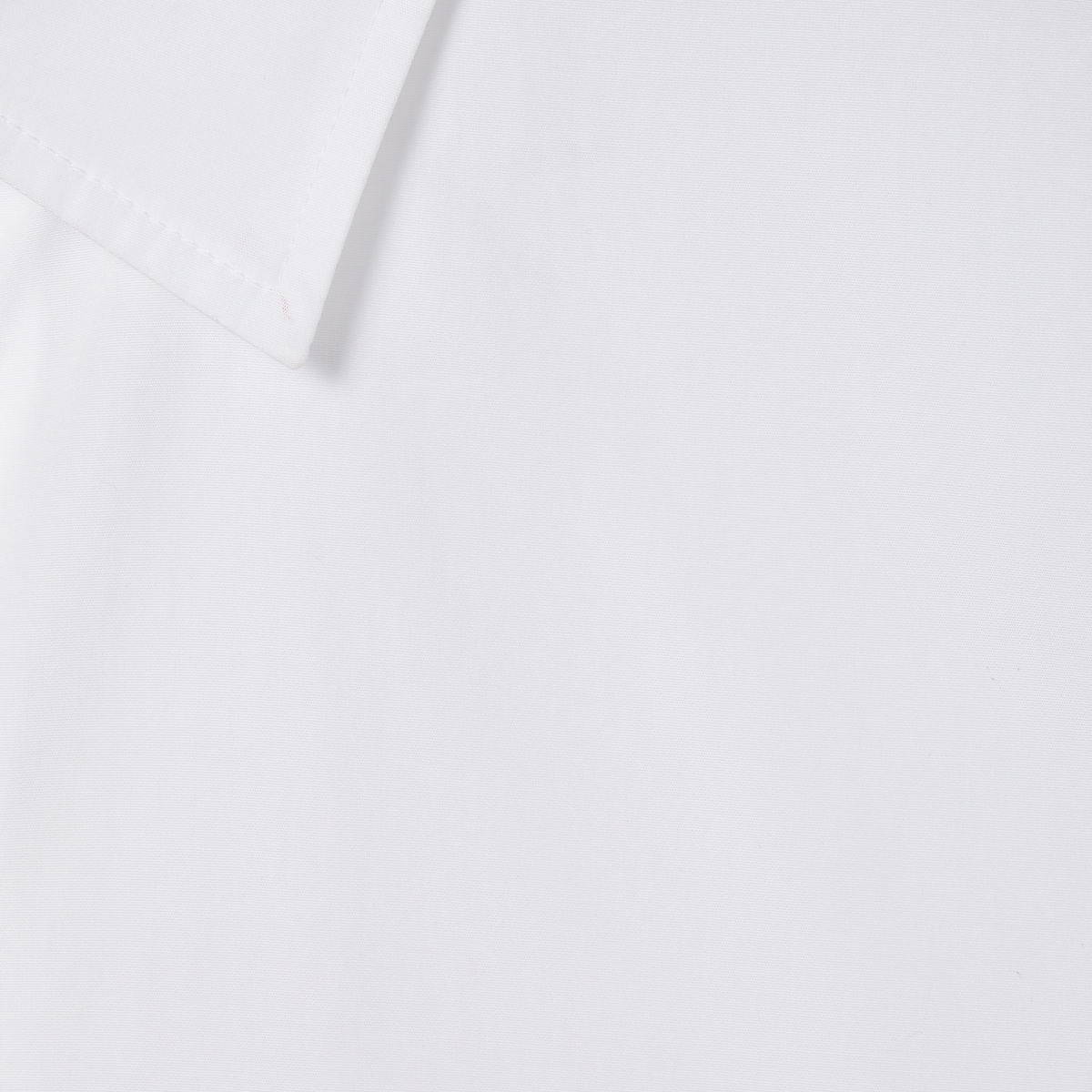 Cotton poplin shirt with embroidery in white