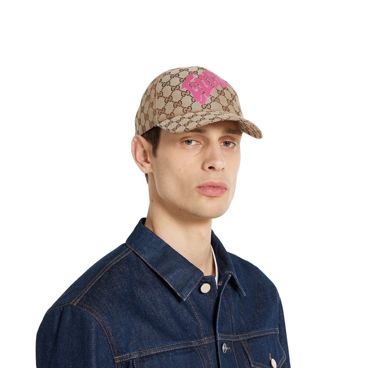 帽子 GUCCI baseball CAP GG canvas baseball hat with Web in beige and blue | GUCCI® US