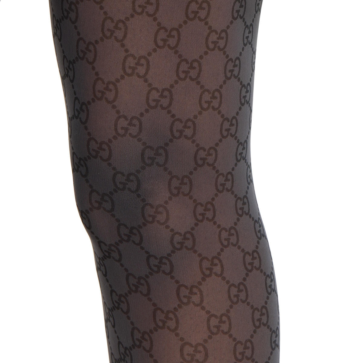 Printed stretch nylon tights in black | GUCCI® US