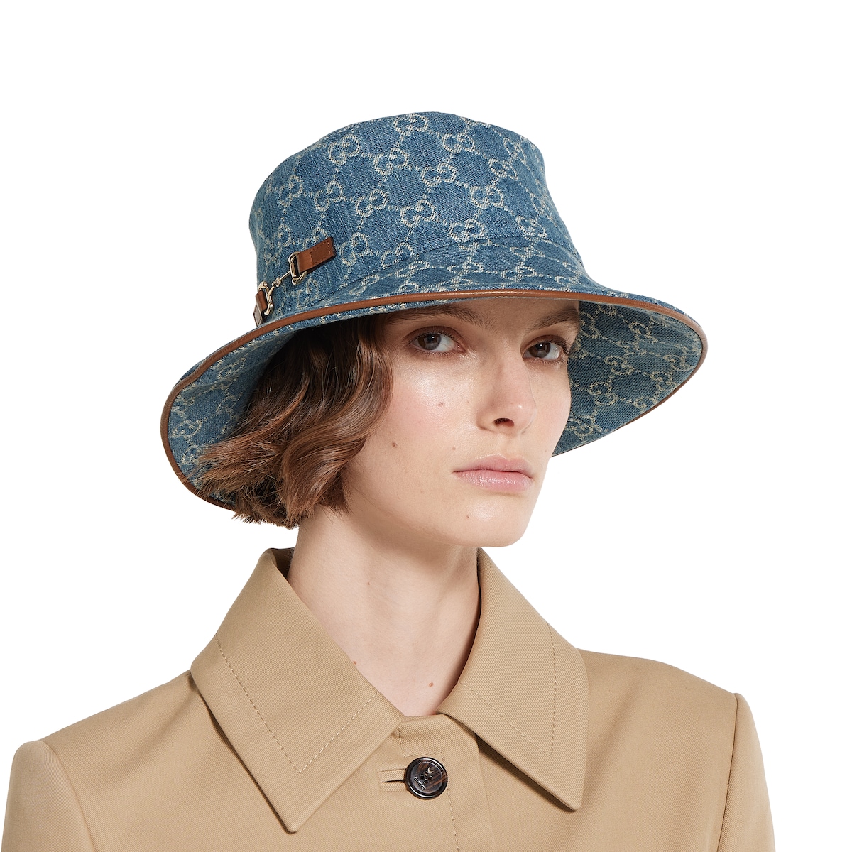 GGデニム バケットハット ・ライトブルー | GUCCI公式