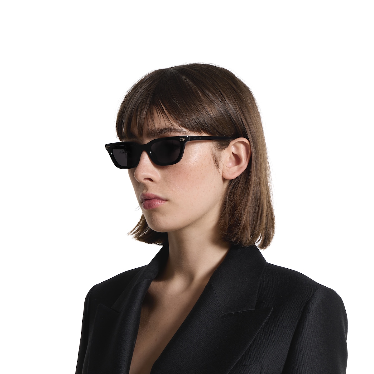 ジェリー Cat eye frame sunglasses in black | GUCCI® US
