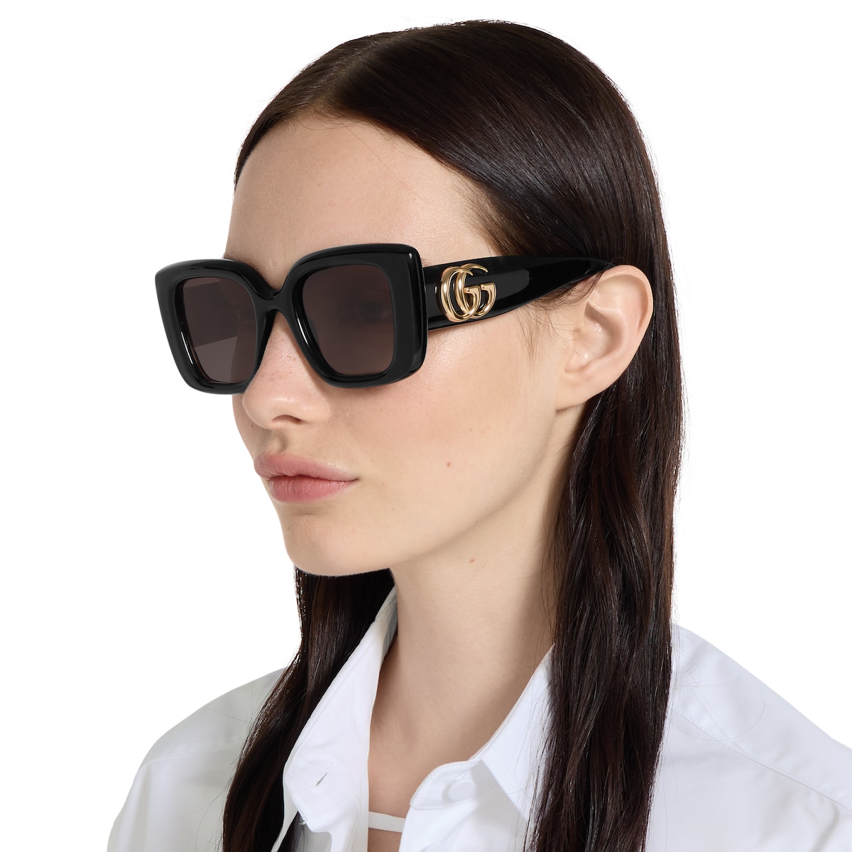 Butterfly frame sunglasses in black | GUCCI® US