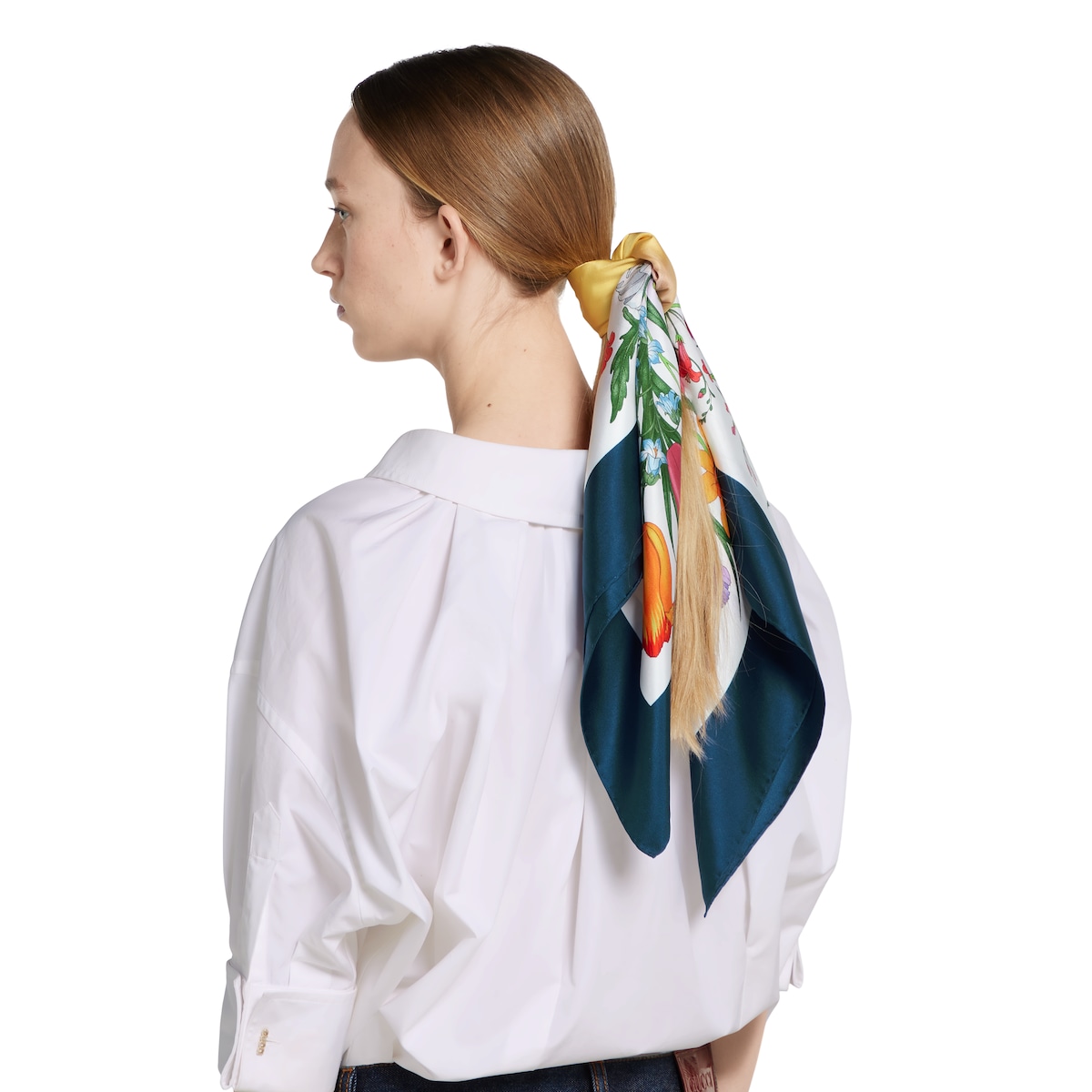 90 x 90 project printed silk carré in multicolor | GUCCI® US