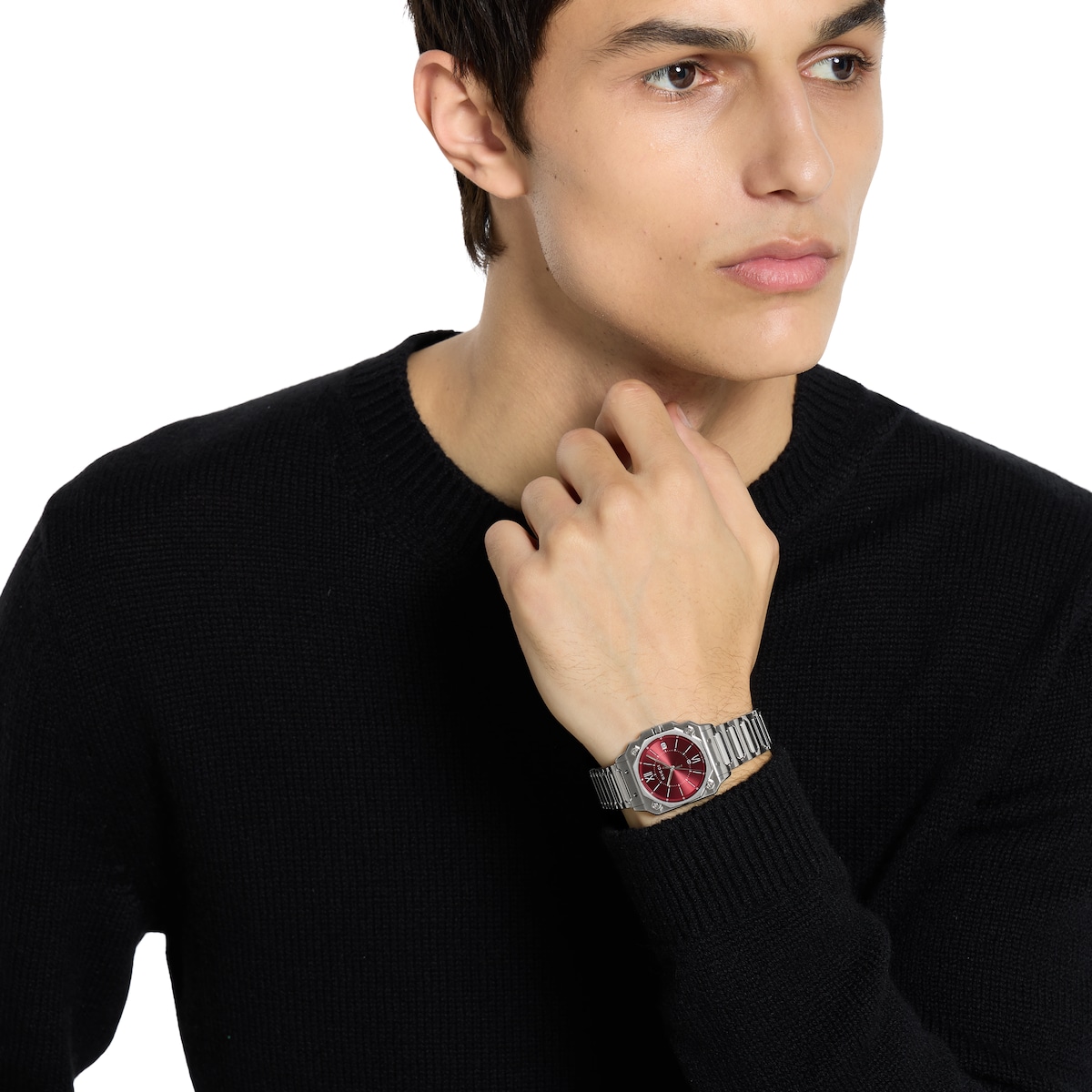 G-Flat watch, 30mm in steel