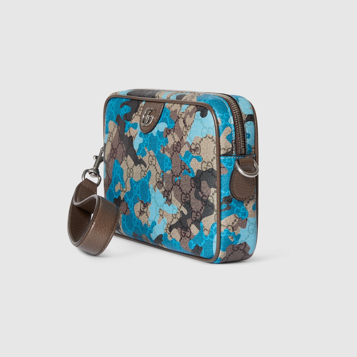 GG スモール クロスボディバッグ ・ブルー GG ファブリック | GUCCI公式