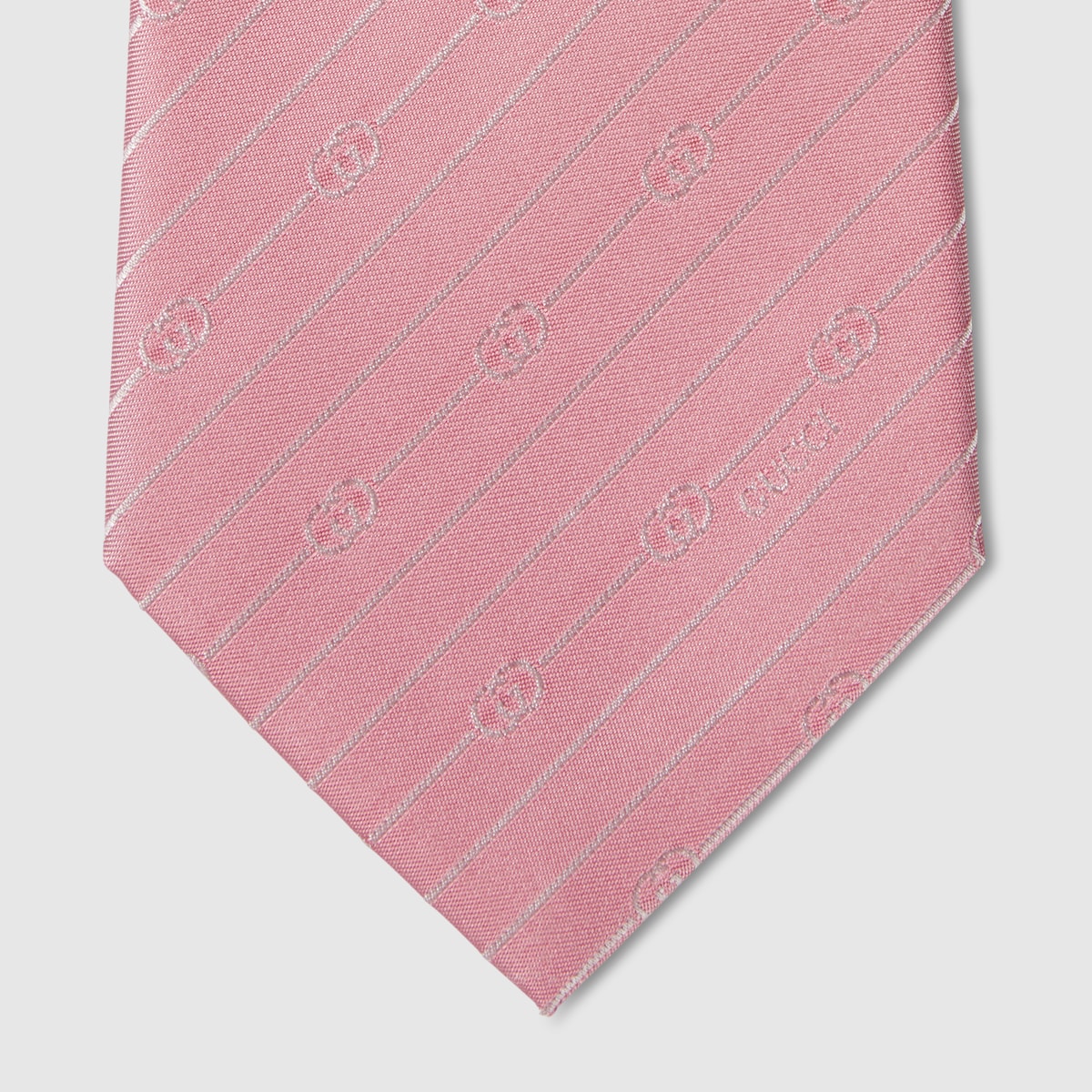 ✨️グッチ✨️ネクタイ　GG ピンク　インターロッキング インターロッキングG シルクジャカード ネクタイ ・ピンク | GUCCI公式